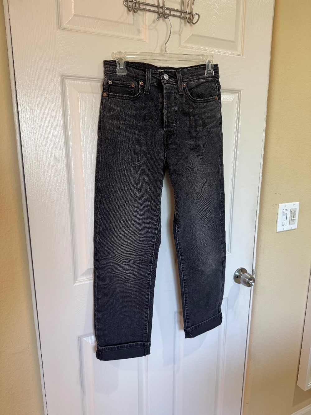 Levi's Wedgie Strait cut jeans - faded black
